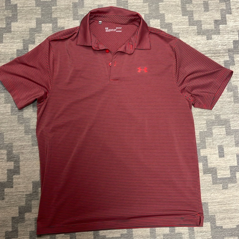 Under Armour Red Performance Polo Shirt
